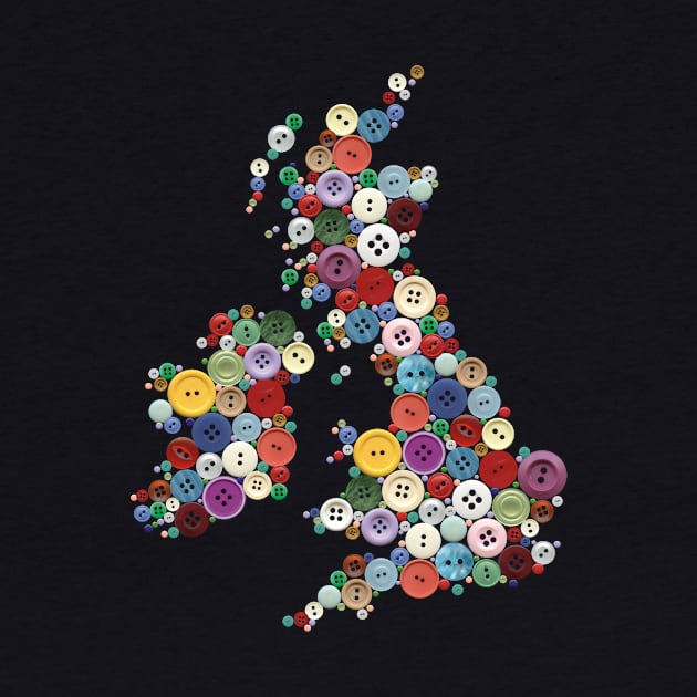 UK and Ireland Button T by creativemonsoon